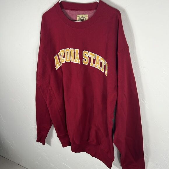 🏈🏀 NWT Vintage ARIZONA STATE SUN DEVILS Embroidered Crewneck Sweatshirt Mens L - Picture 3 of 7